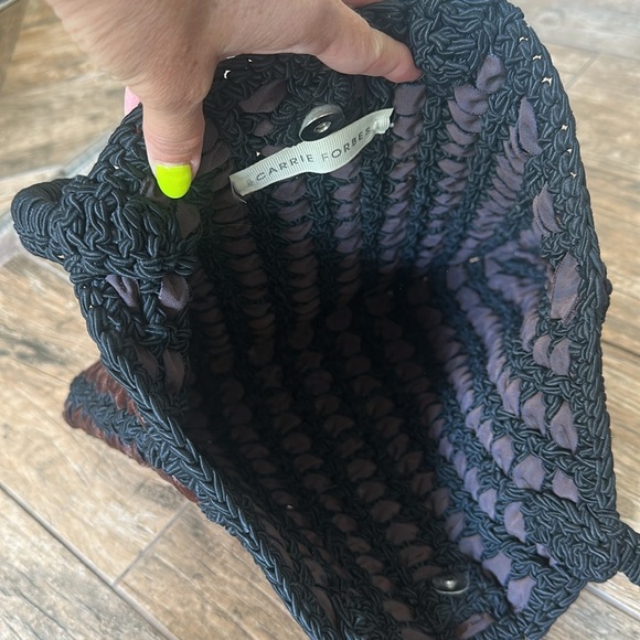 CARRIE FORBES woven velvet tote BAG - Picture 5 of 6
